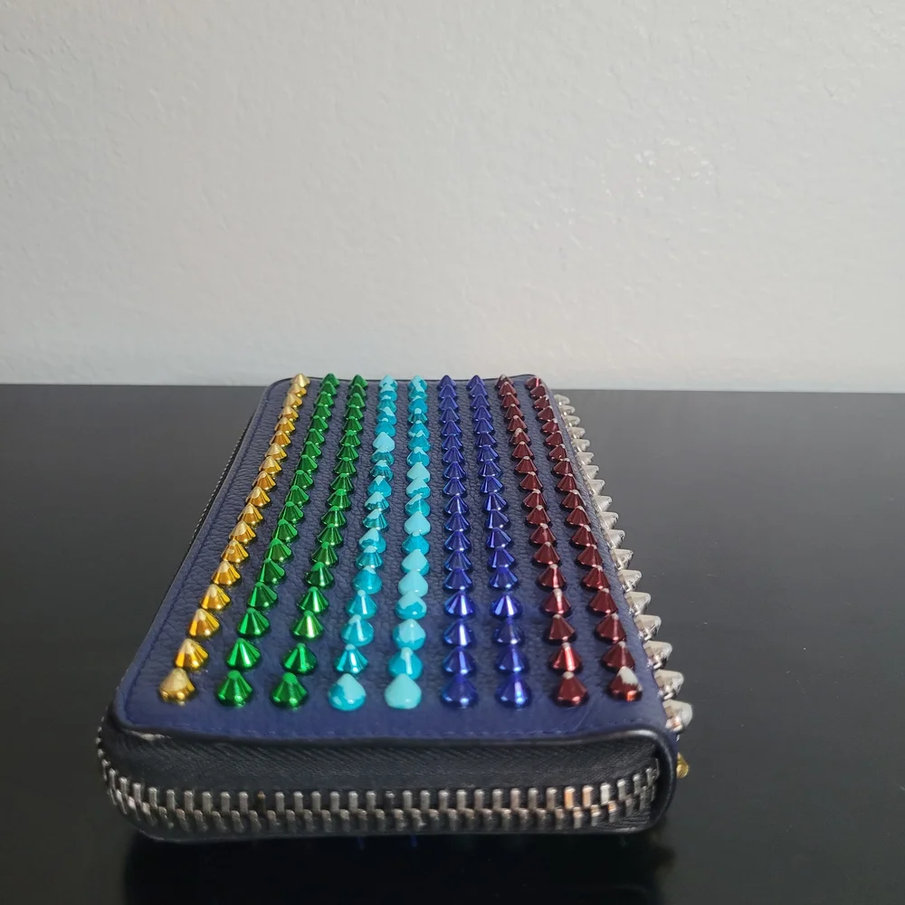 Christian Louboutin Panettone Long Wallet Multicolor Studs - Picture 7 of 15